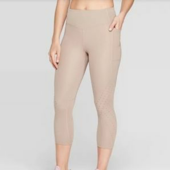 Champion Pants Jumpsuits Champion Beige Capri Leggings With
